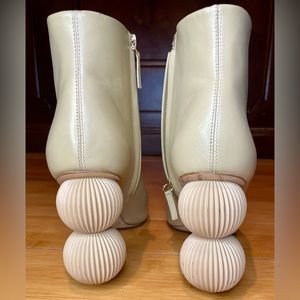 Cult Gaia Cam Bauble-Heel Leather Ankle Booties